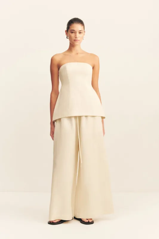 GIGI STRAPLESS BUSTIER - ECRU sold by Shona Joy