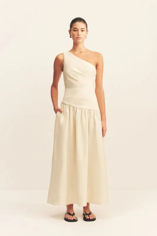 GIGI ONE SHOULDER MAXI DRESS - ECRU sold by Shona Joy