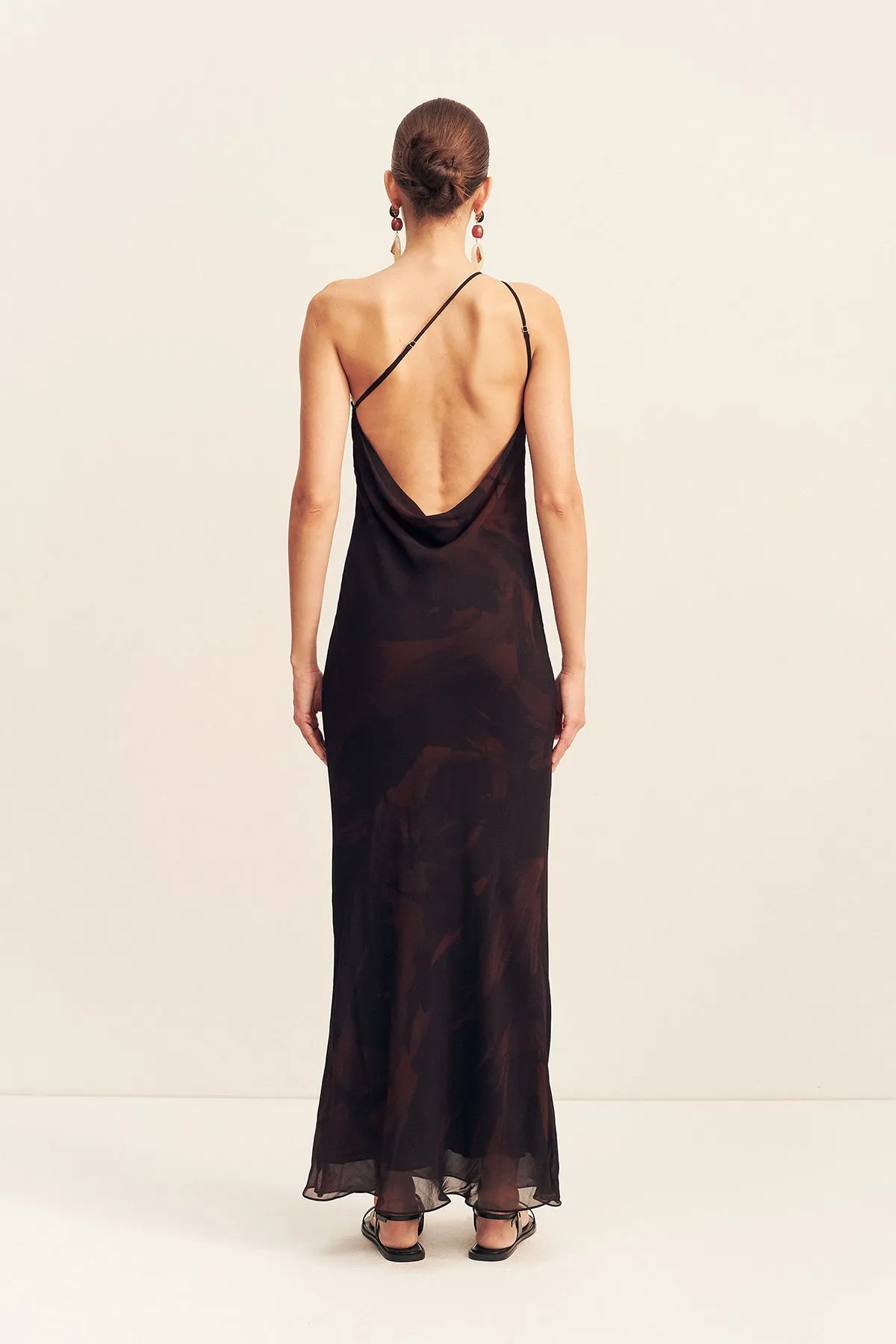 CAZADOR ONE SHOULDER COWL BACK MAXI DRESS sold by Shona Joy product image thumbnail 5