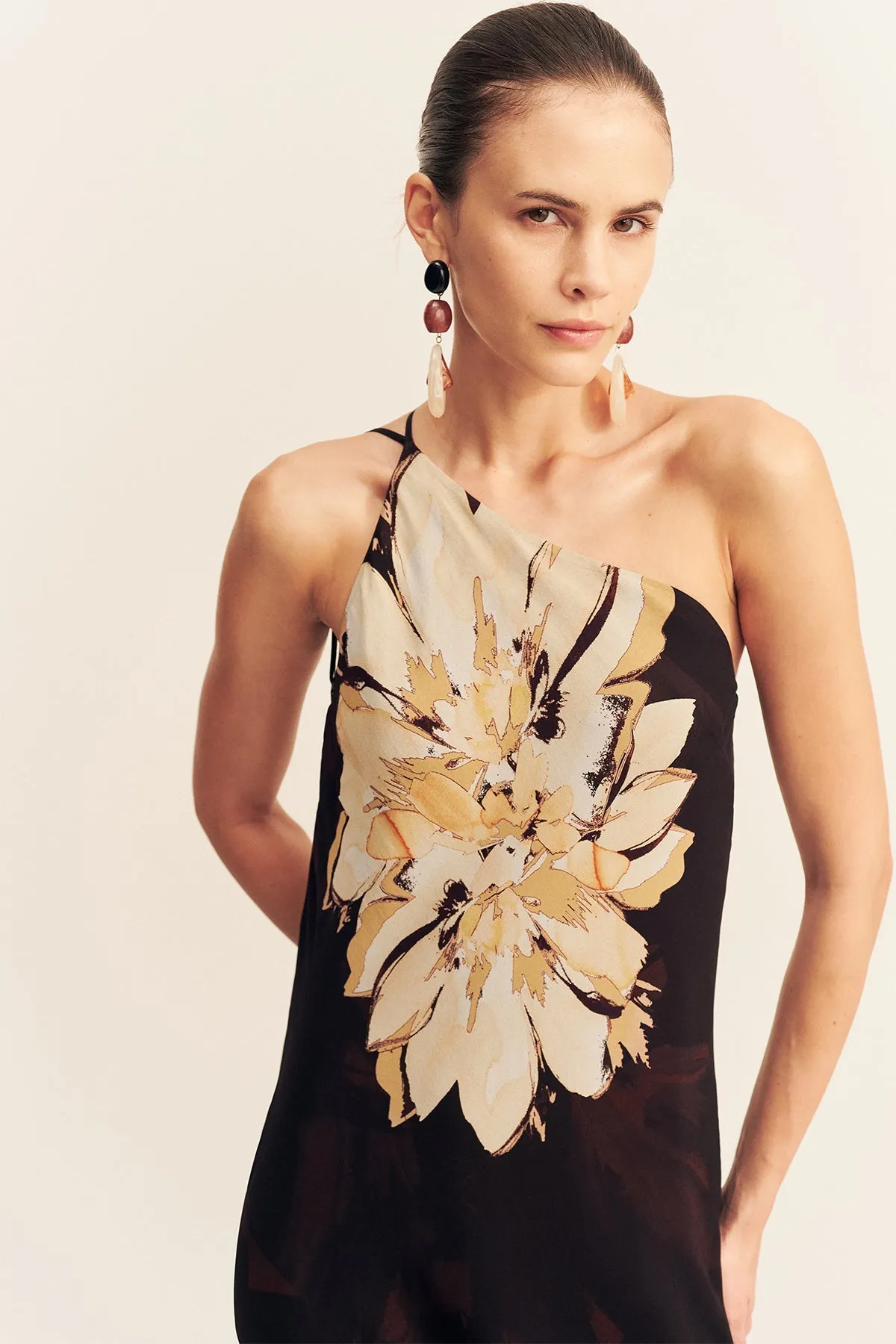 CAZADOR ONE SHOULDER COWL BACK MAXI DRESS sold by Shona Joy product image thumbnail 2