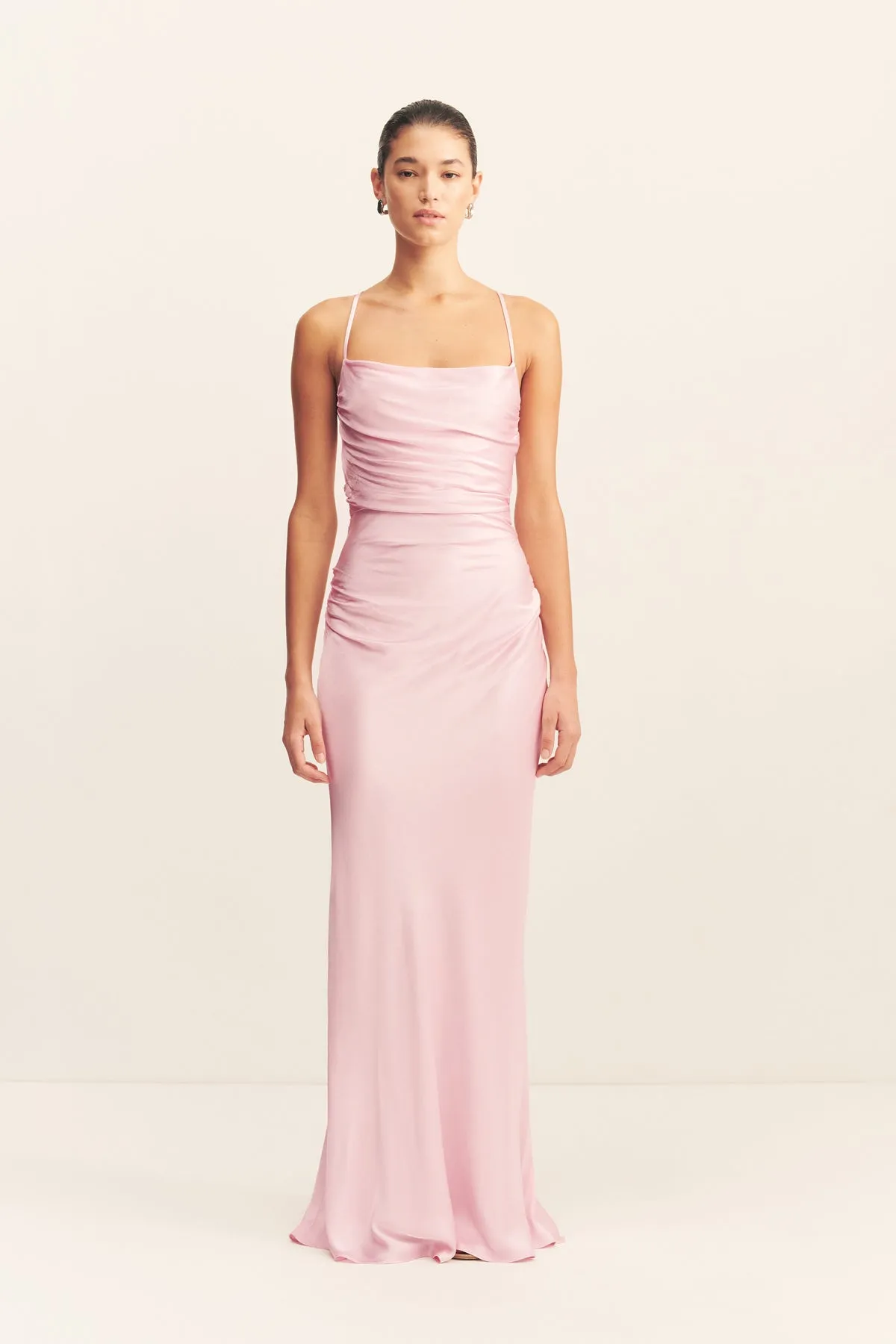 LA LUNE LACE BACK MAXI DRESS - BLOSSOM sold by Shona Joy