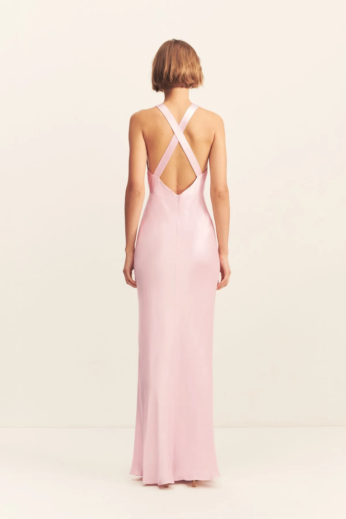 LA LUNE PLUNGED CROSS BACK MAXI DRESS - BLOSSOM sold by Shona Joy product image thumbnail 5