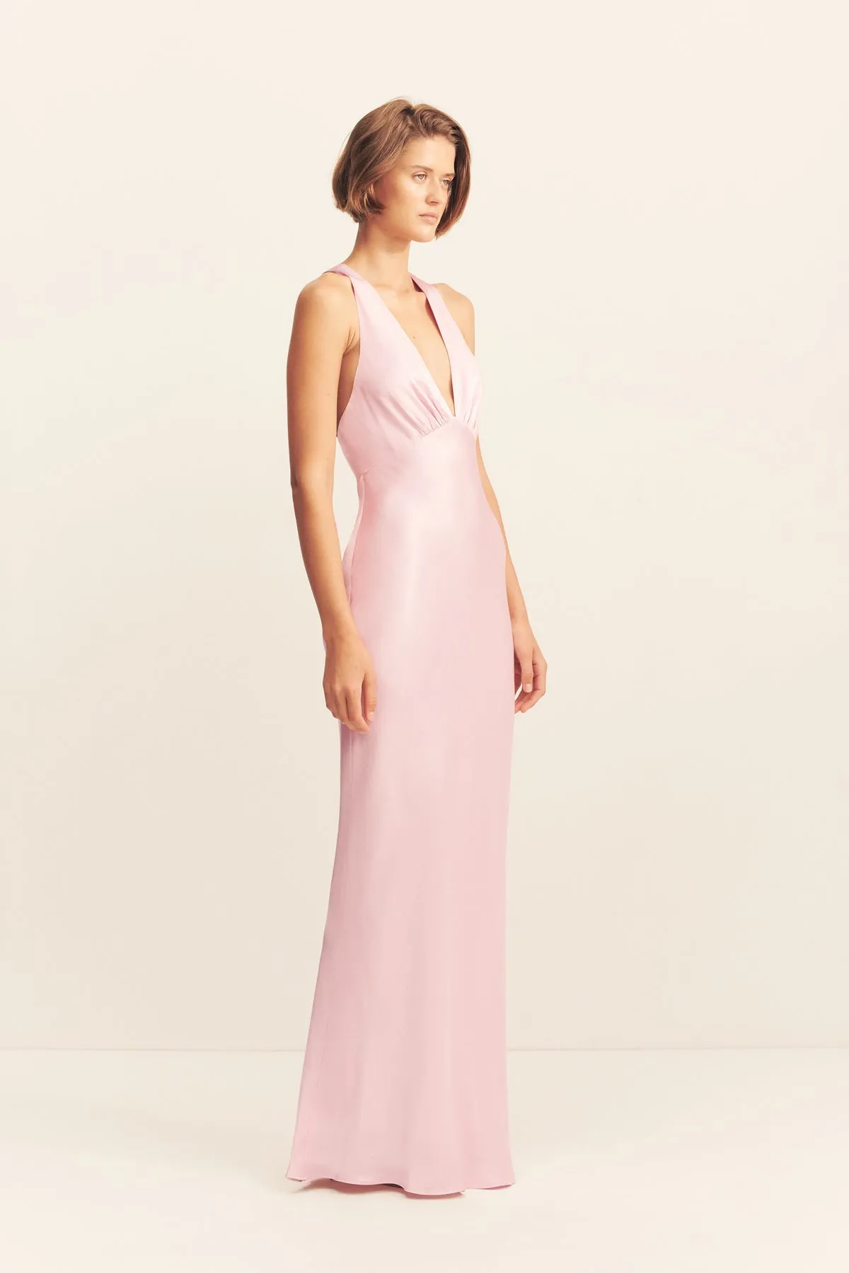 LA LUNE PLUNGED CROSS BACK MAXI DRESS - BLOSSOM sold by Shona Joy product image thumbnail 3