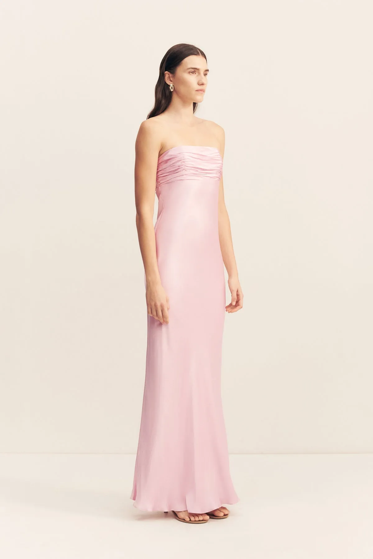 LA LUNE STRAPLESS RUCHED BODICE MAXI DRESS - BLOSSOM sold by Shona Joy product image thumbnail 3