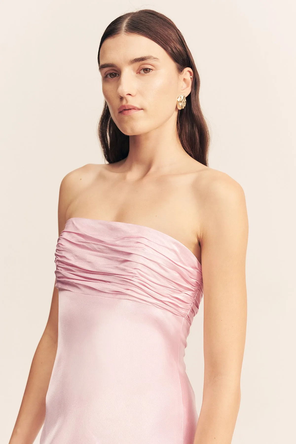 LA LUNE STRAPLESS RUCHED BODICE MAXI DRESS - BLOSSOM sold by Shona Joy product image thumbnail 2