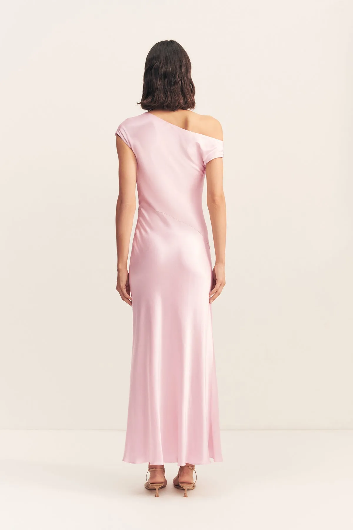 LA LUNE ASYMMETRICAL DRAPED MAXI DRESS - BLOSSOM sold by Shona Joy product image thumbnail 5