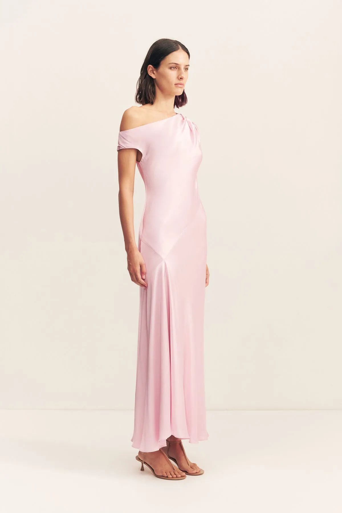 LA LUNE ASYMMETRICAL DRAPED MAXI DRESS - BLOSSOM sold by Shona Joy product image thumbnail 3