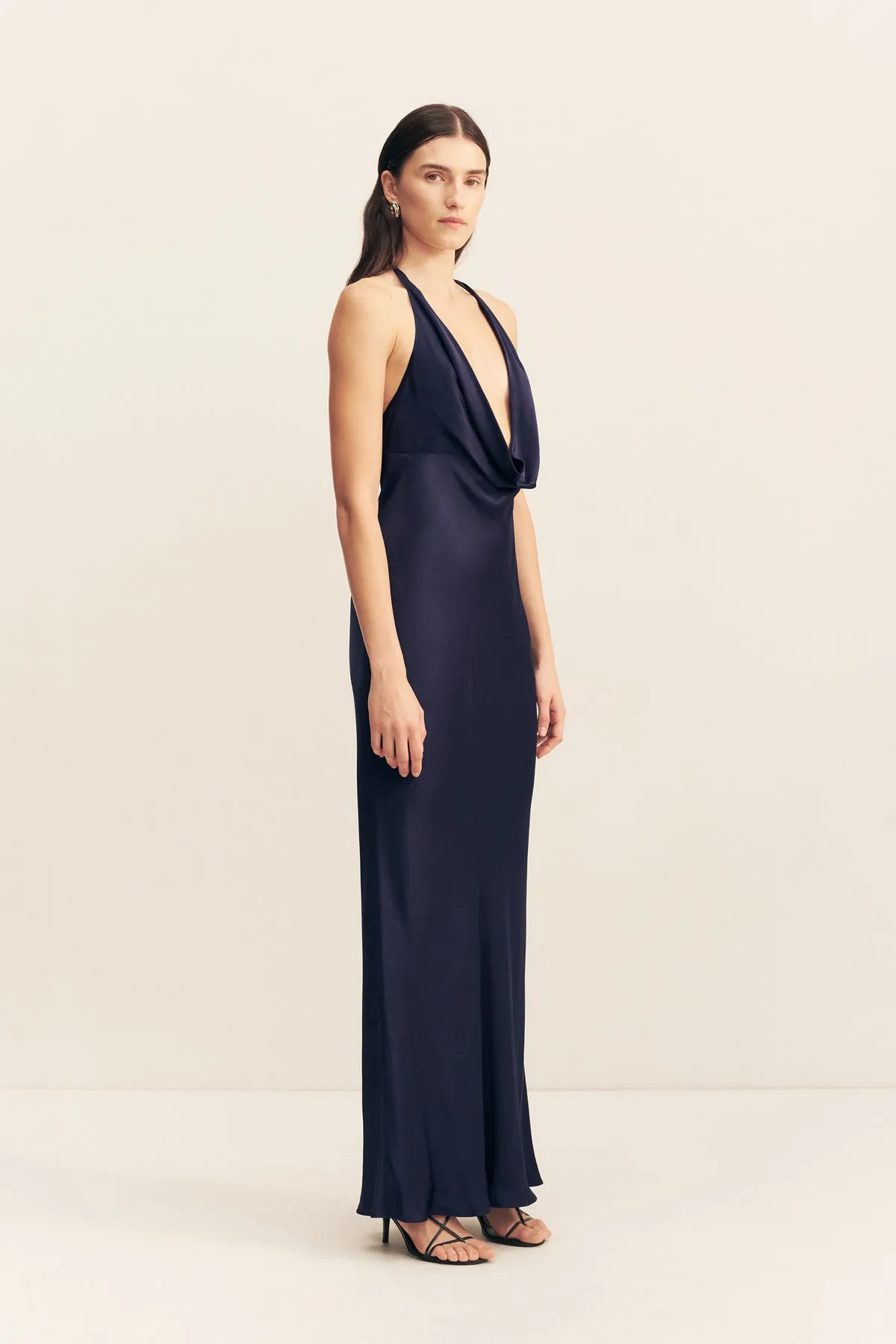LA LUNE LOW COWL MAXI DRESS - MIDNIGHT sold by Shona Joy product image thumbnail 3