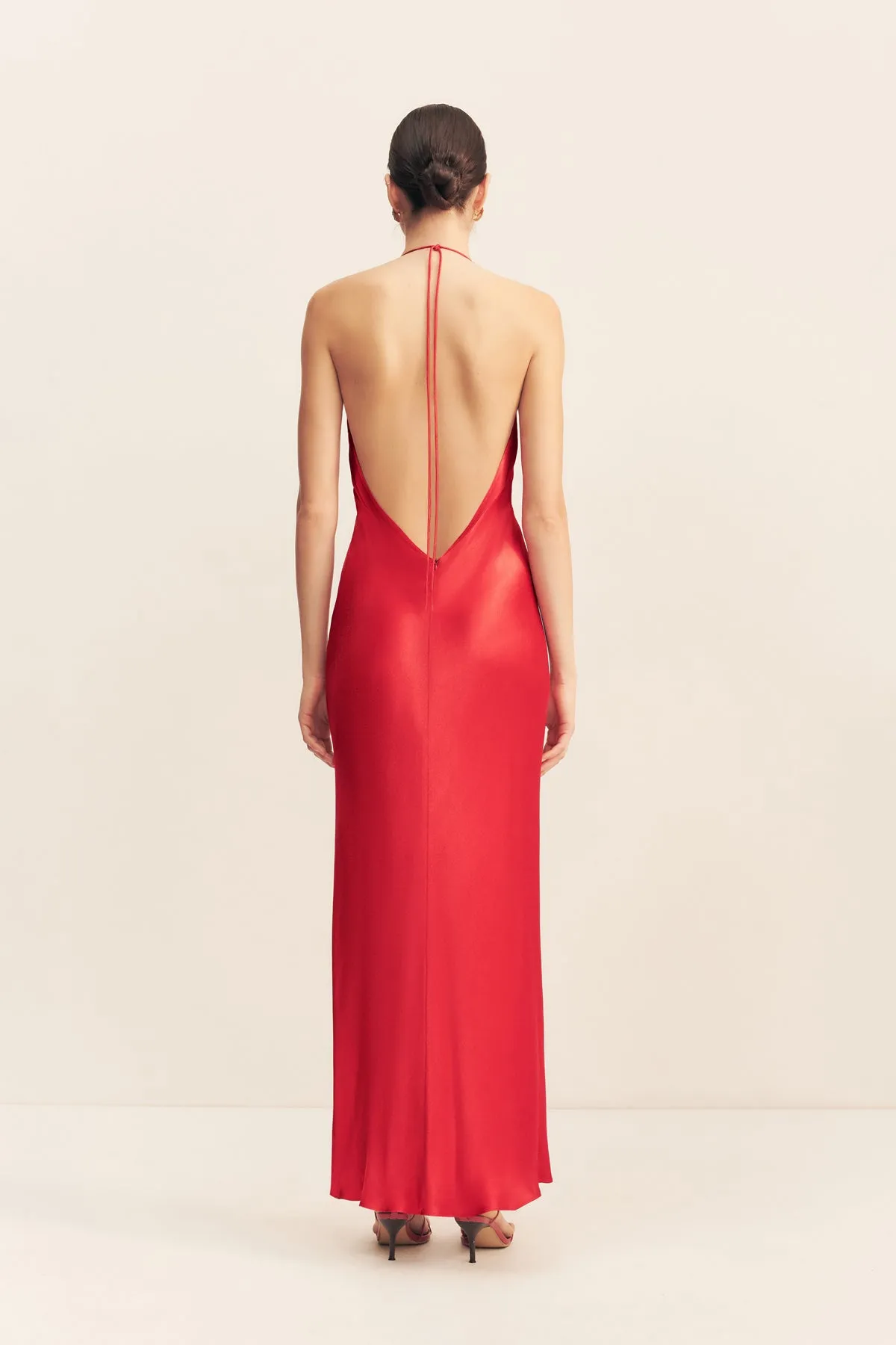 TATUM LOW COWL MAXI DRESS - GRENADINE sold by Shona Joy product image thumbnail 5