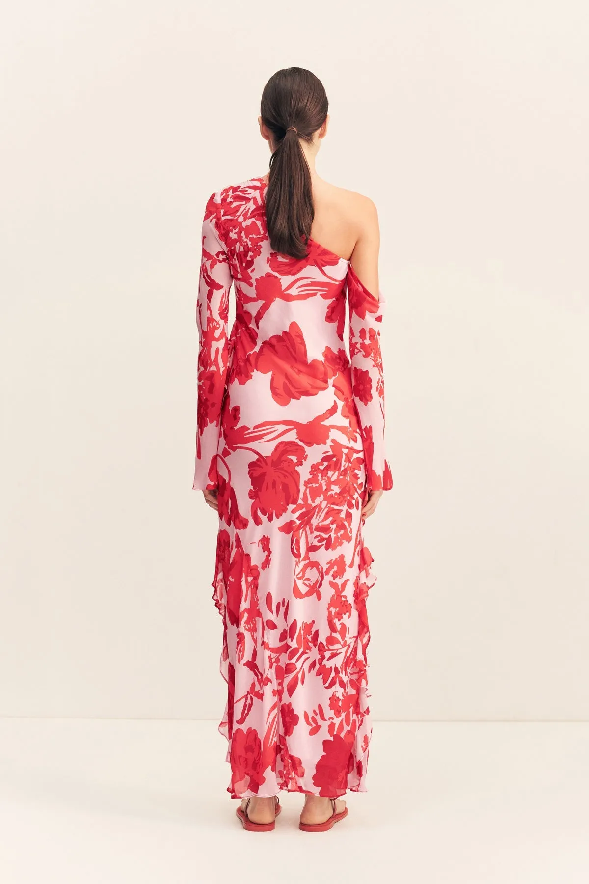 ALEYNA LONG SLEEVE RUFFLE MAXI DRESS sold by Shona Joy product image thumbnail 5