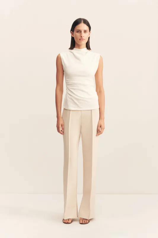 BEAU SLEEVELESS TOP - IVORY sold by Shona Joy