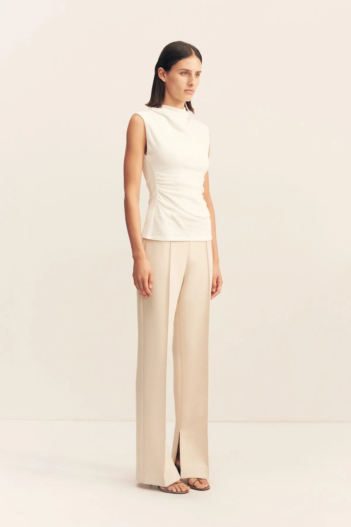 BEAU SLEEVELESS TOP - IVORY sold by Shona Joy product image thumbnail 3