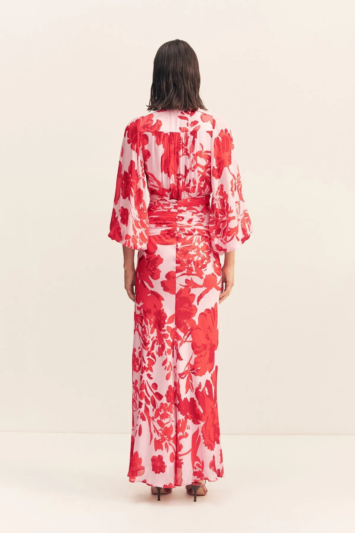 ALEYNA LONG SLEEVE RUCHED MAXI DRESS sold by Shona Joy product image thumbnail 5