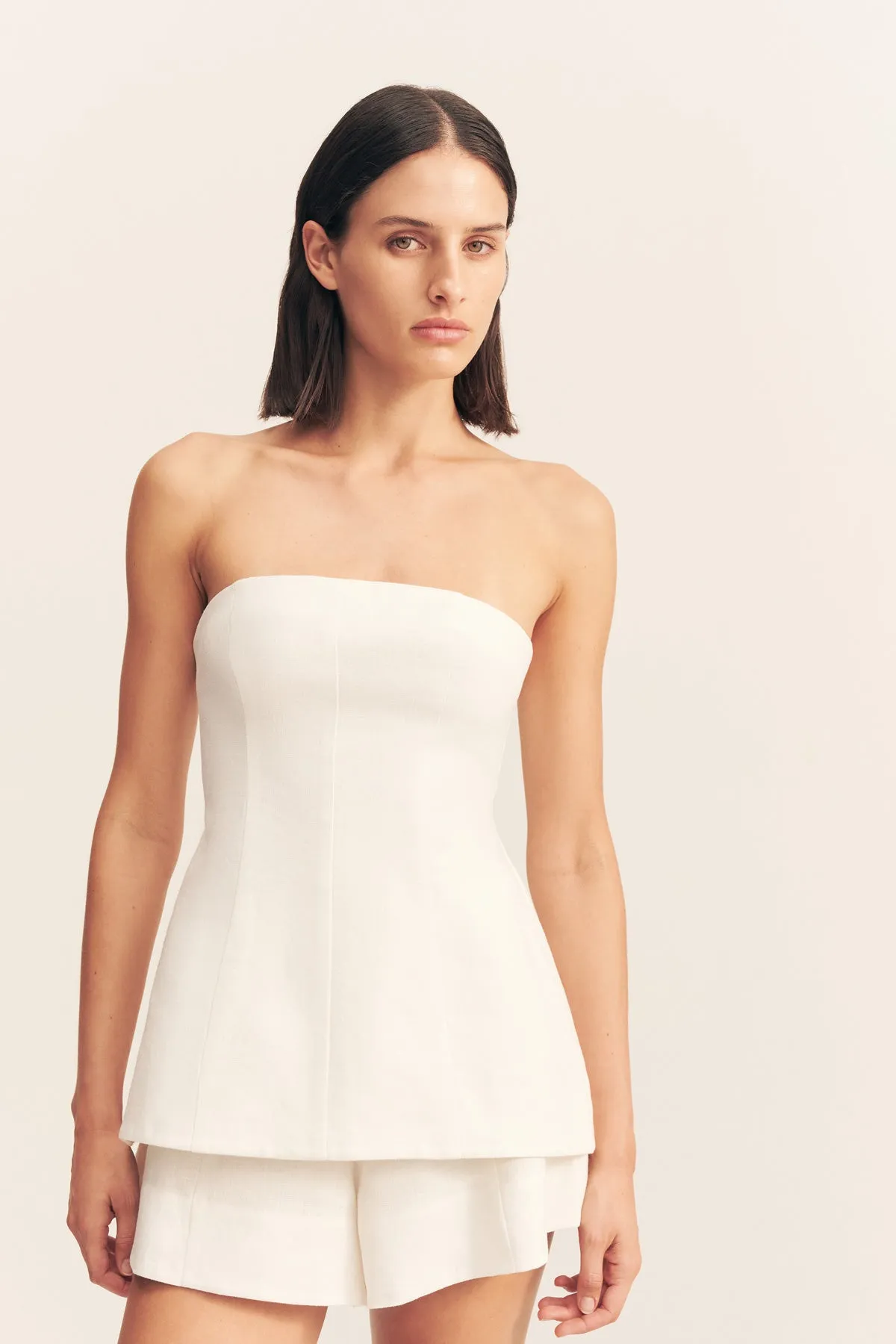 WELLINGTON STRAPLESS BUSTIER - IVORY sold by Shona Joy product image thumbnail 2