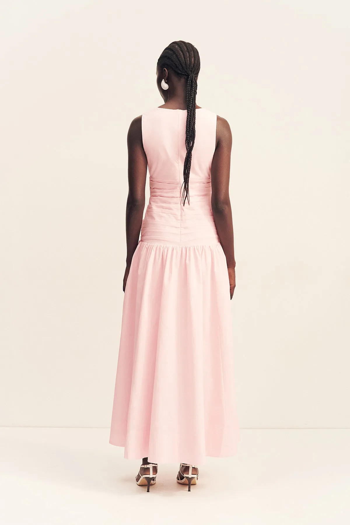 CAMPBELL PLUNGED GATHERED MAXI DRESS - BALLERINA sold by Shona Joy product image thumbnail 5