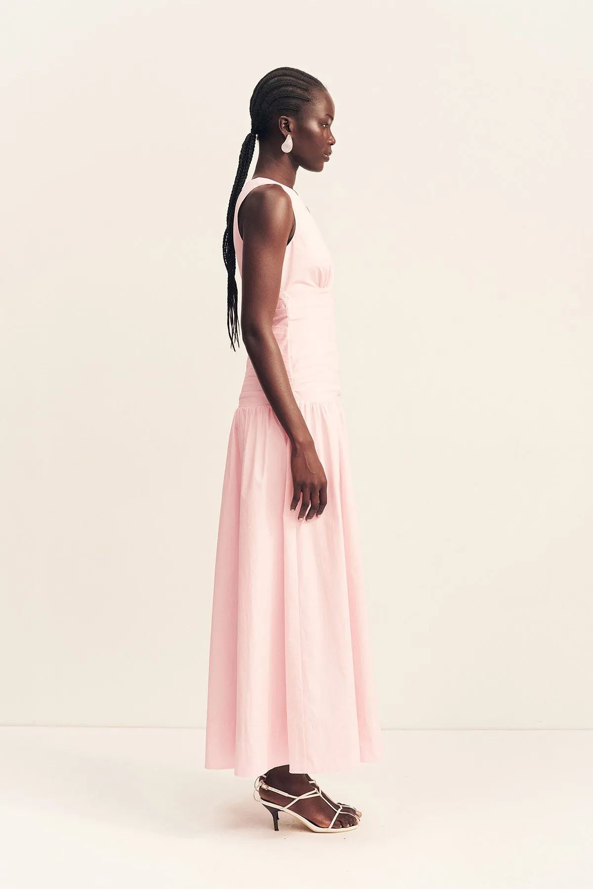 CAMPBELL PLUNGED GATHERED MAXI DRESS - BALLERINA sold by Shona Joy product image thumbnail 4