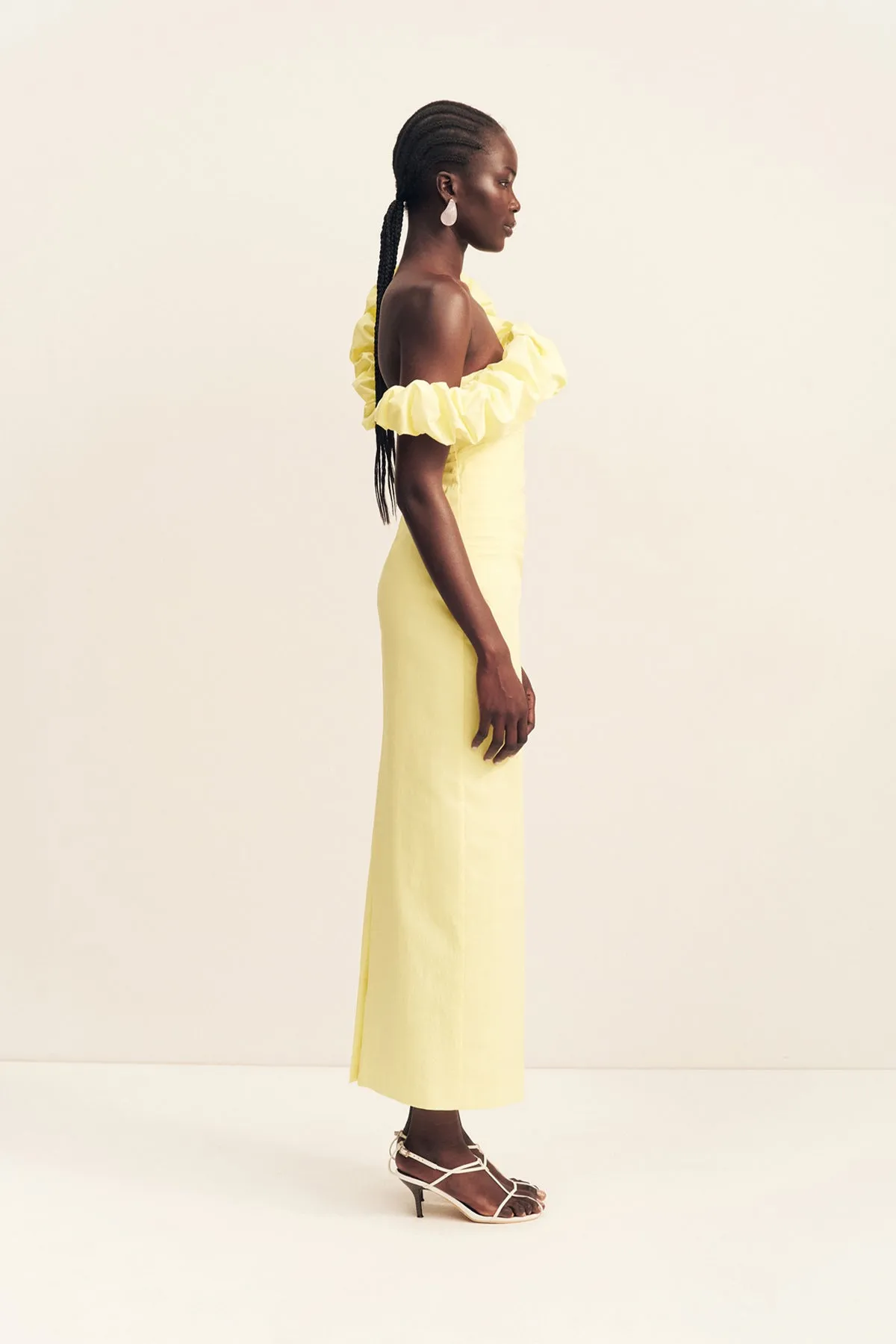 CAMPBELL RUFFLE DRAPED MAXI DRESS - LEMONADE sold by Shona Joy product image thumbnail 4