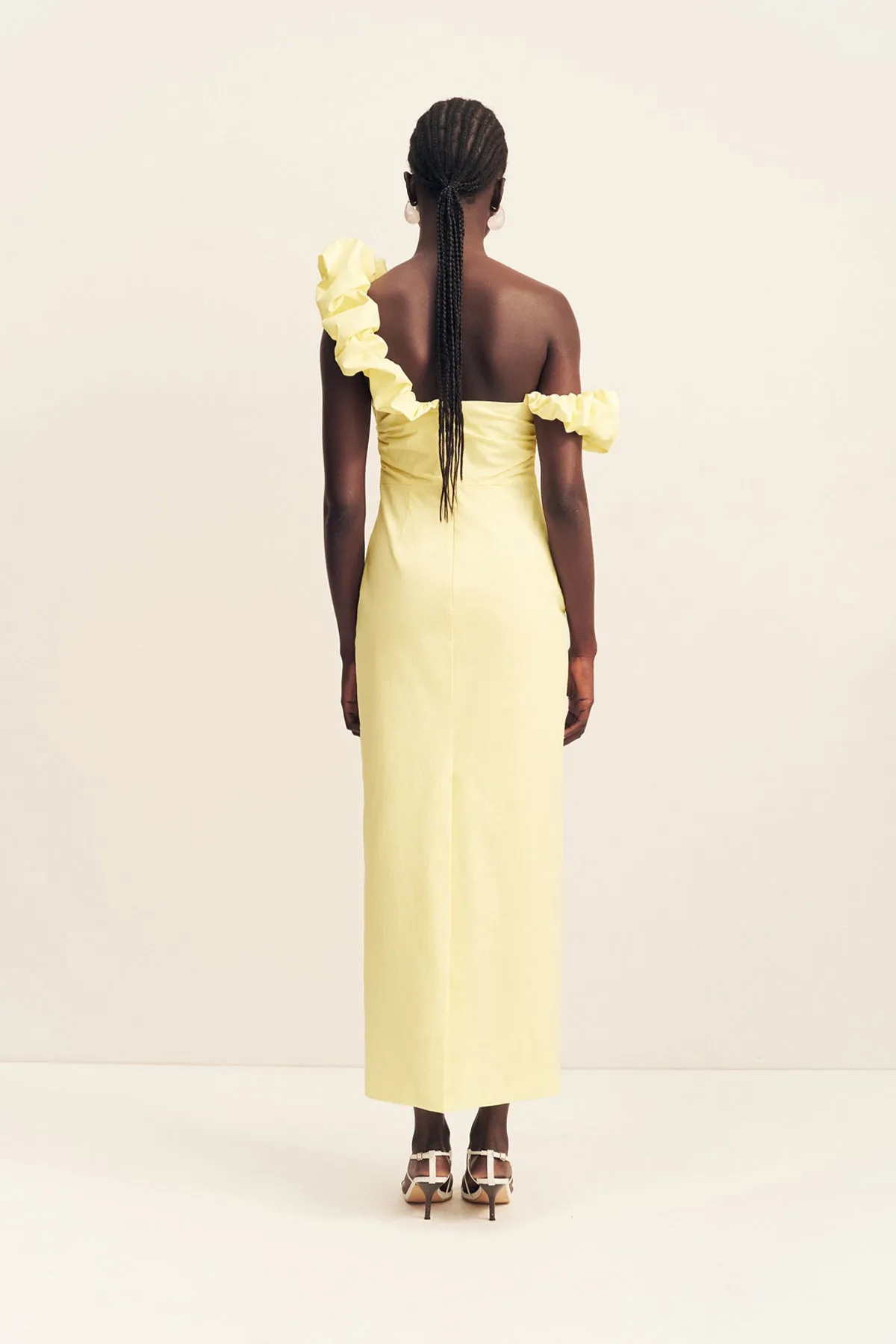 CAMPBELL RUFFLE DRAPED MAXI DRESS - LEMONADE sold by Shona Joy product image thumbnail 5