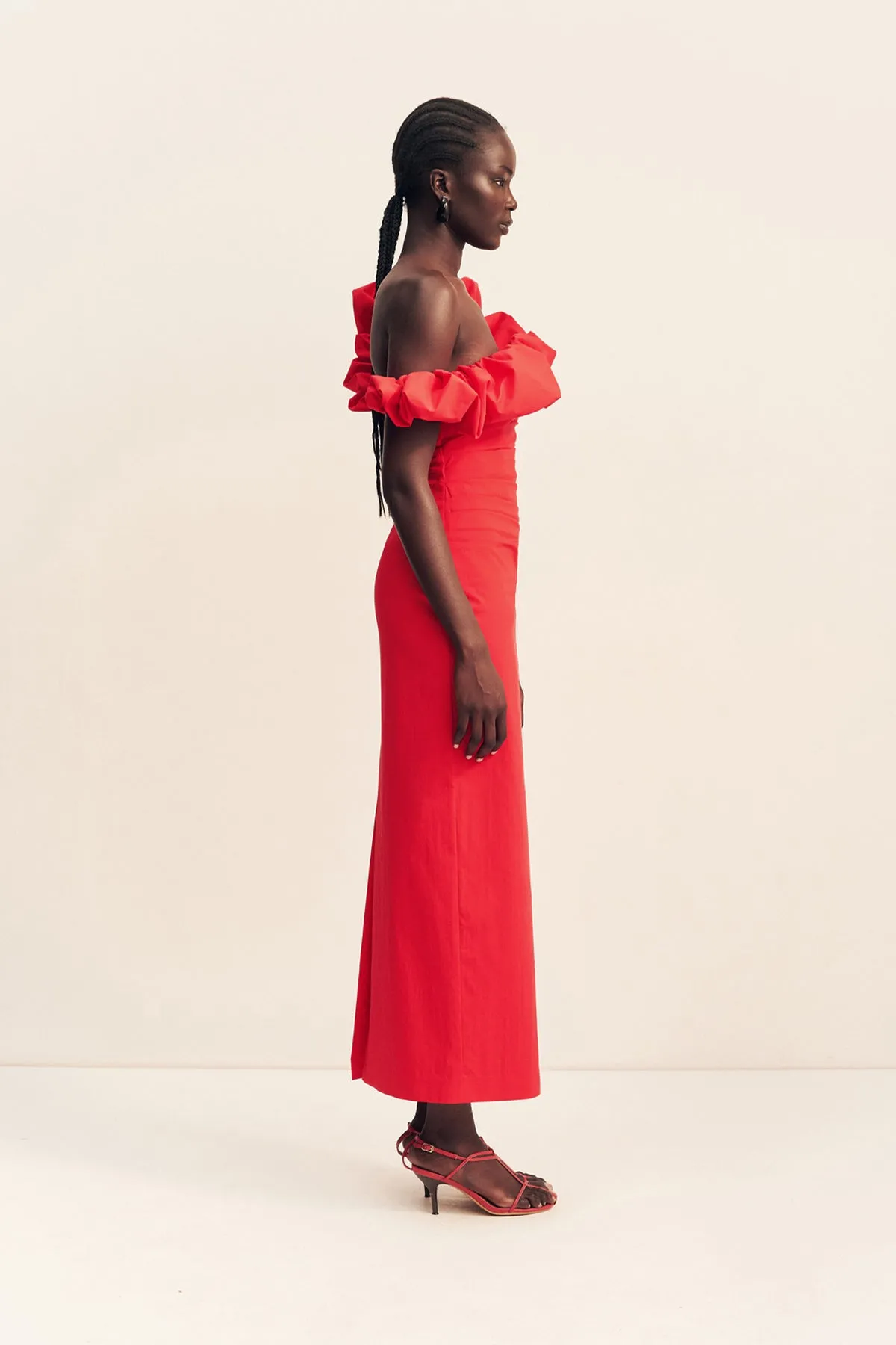 CAMPBELL RUFFLE DRAPED MAXI DRESS - GOJI sold by Shona Joy product image thumbnail 4