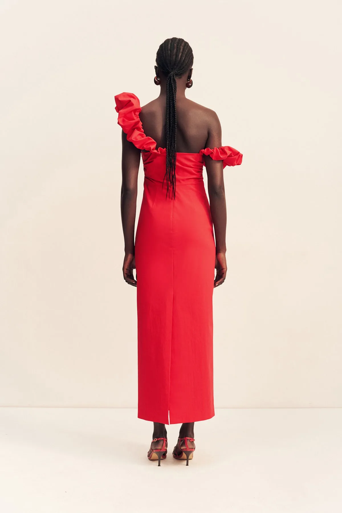 CAMPBELL RUFFLE DRAPED MAXI DRESS - GOJI sold by Shona Joy product image thumbnail 5