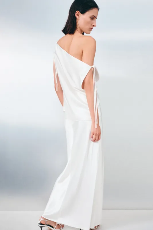 SAVANNA TIE TOP - IVORY sold by Shona Joy