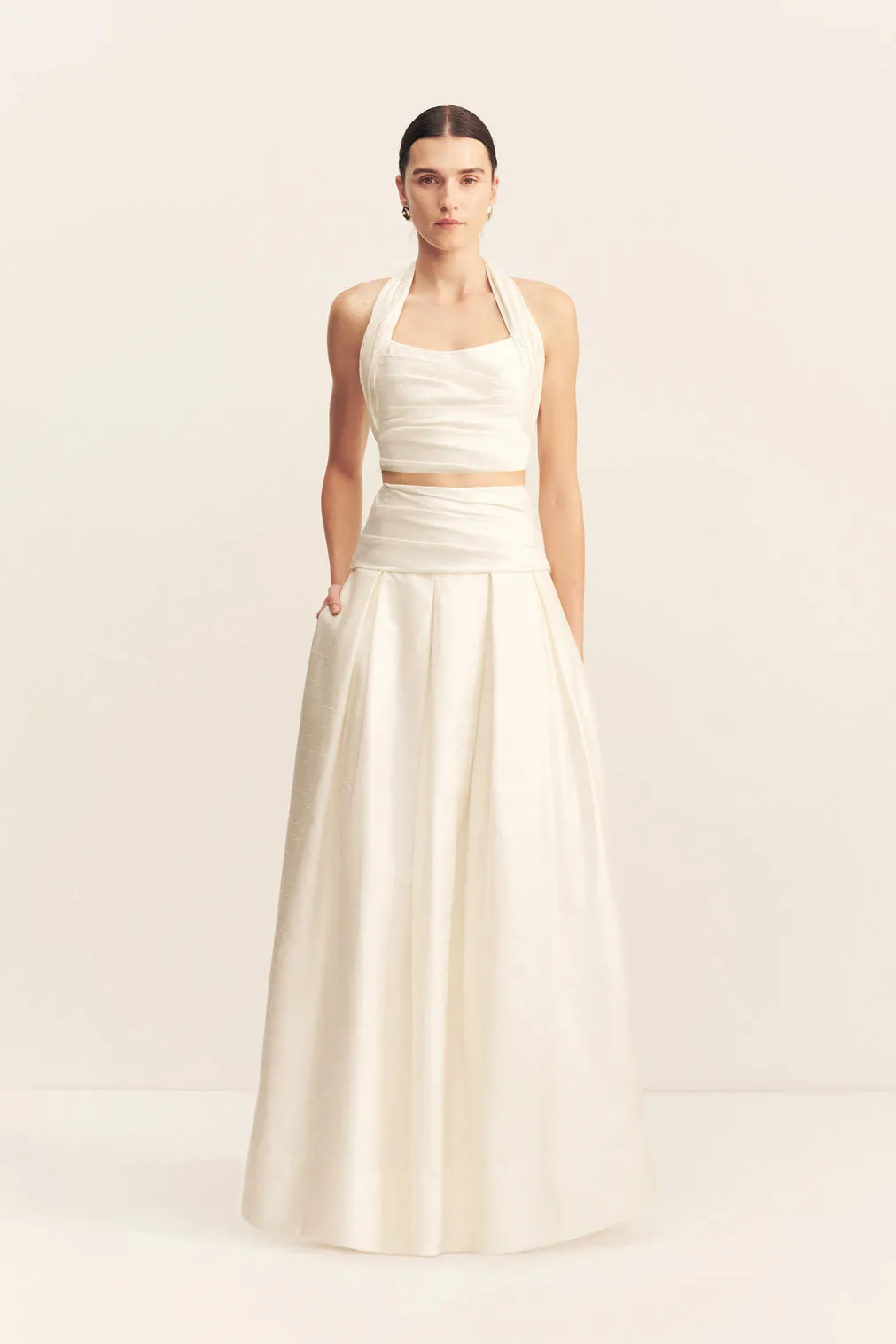 LUCERO SILK PLEATED MAXI SKIRT sold by Shona Joy product image thumbnail 3