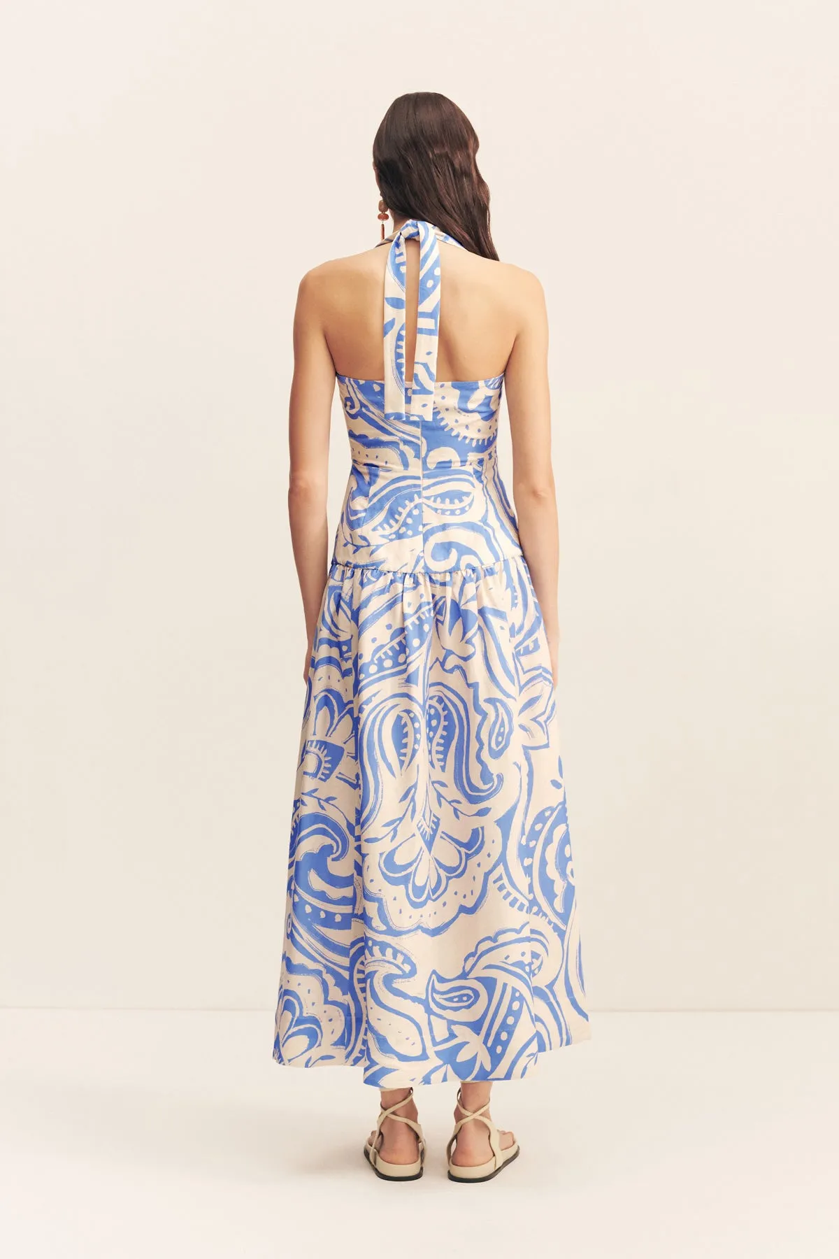 FRANCIS DRAPED HALTER MIDI DRESS sold by Shona Joy product image thumbnail 5