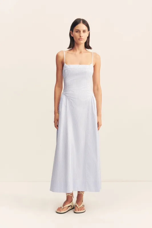 SAUNDERS SQUARE NECK PANELLED MIDI DRESS sold by Shona Joy