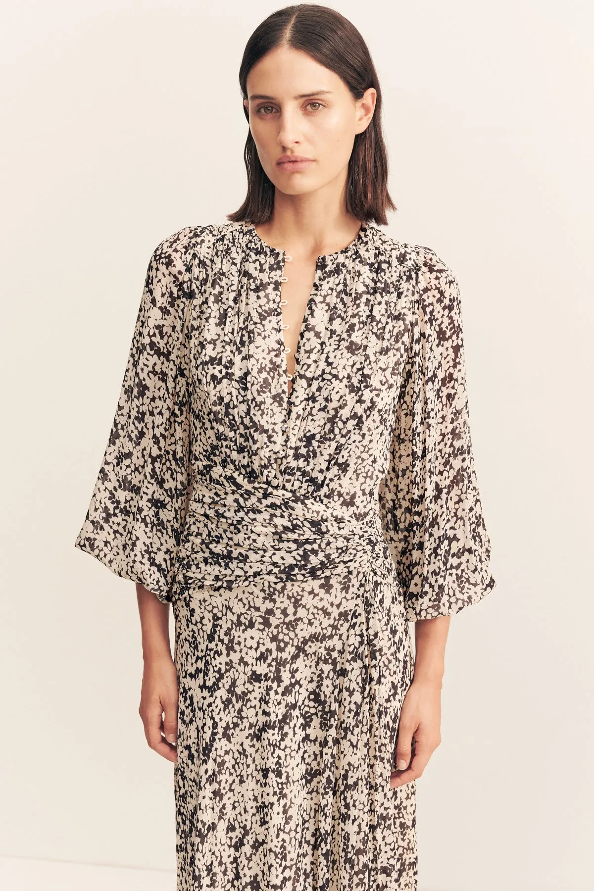OPHELIA HIGH NECK BALLOON SLEEVE MAXI DRESS sold by Shona Joy product image thumbnail 2
