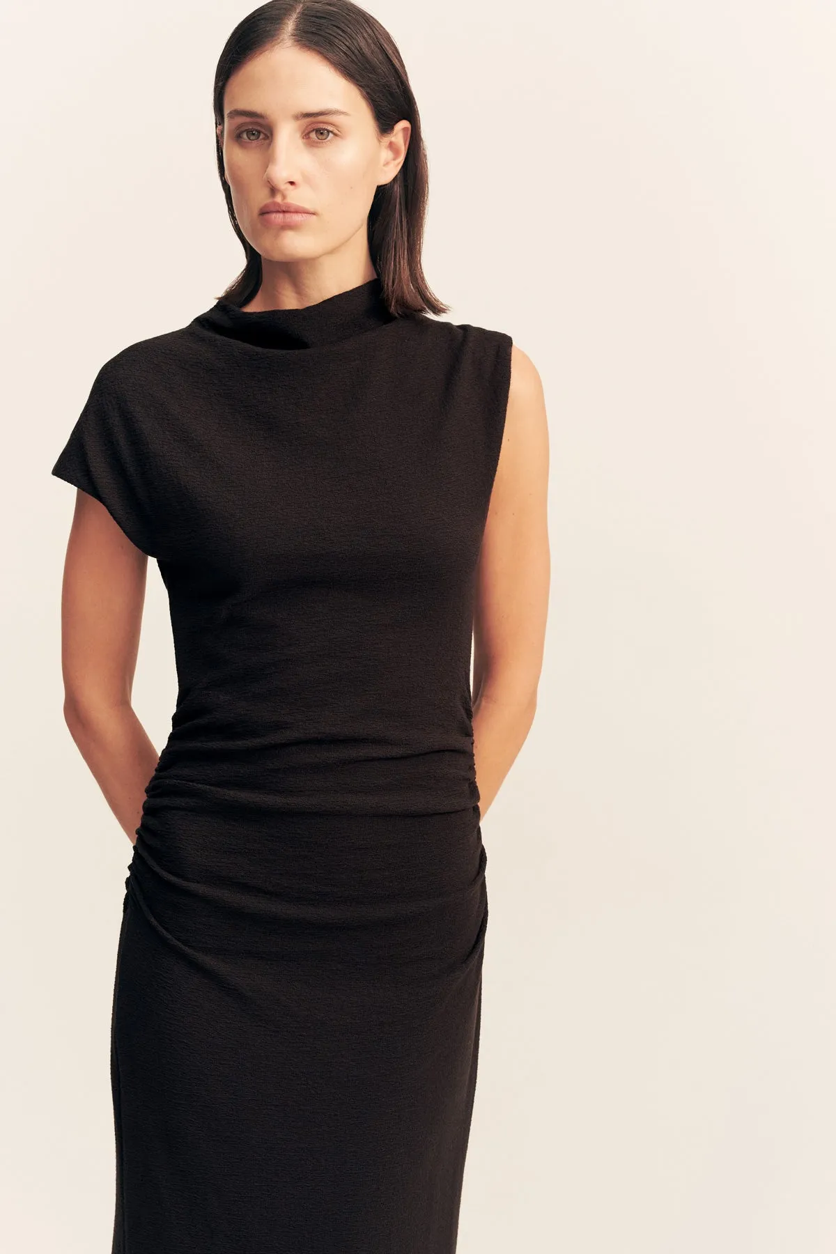 BEAU SLEEVELESS MAXI DRESS - BLACK sold by Shona Joy product image thumbnail 2