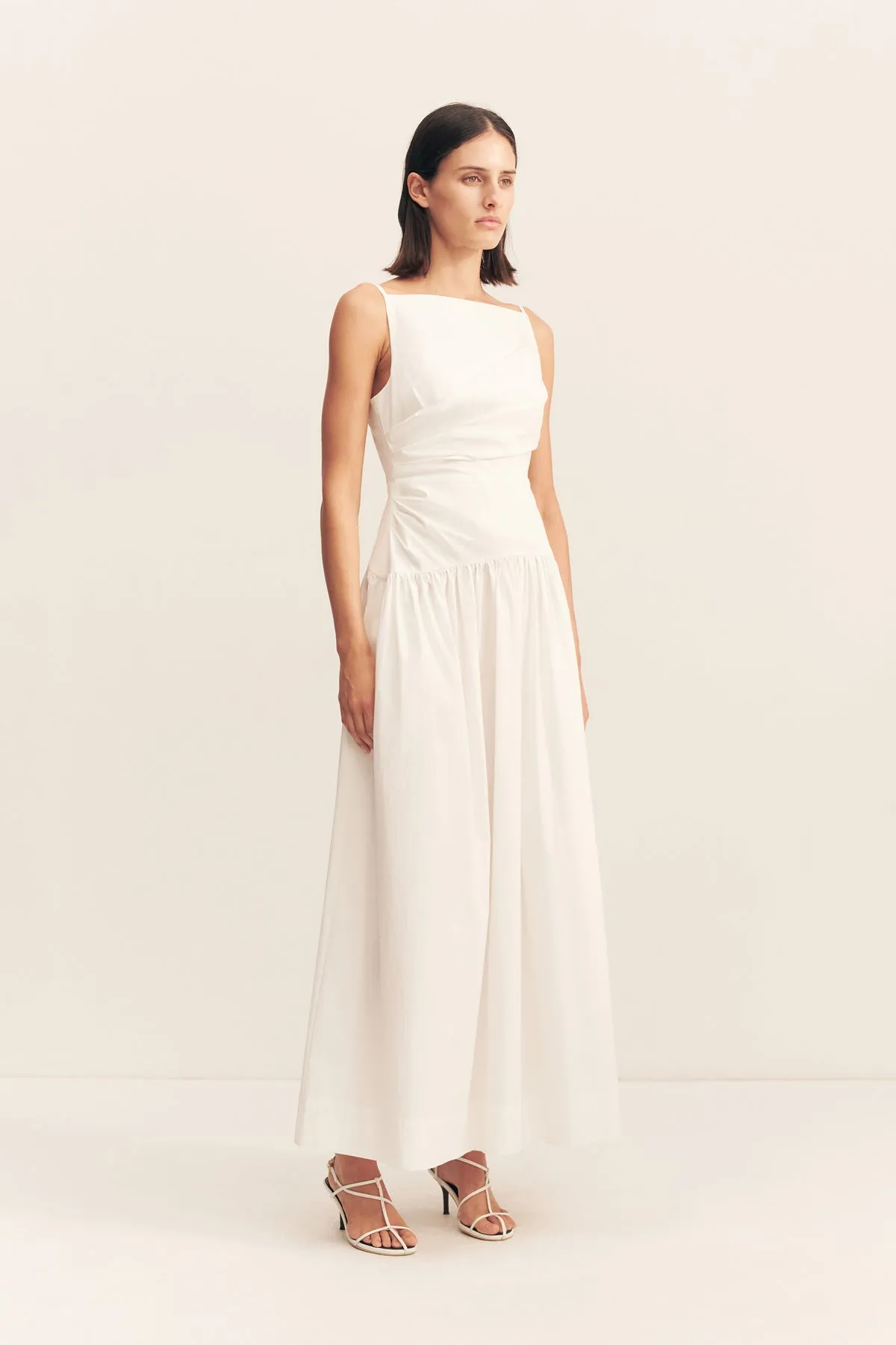 CAMPBELL SQUARE NECK MAXI DRESS - IVORY sold by Shona Joy product image thumbnail 3
