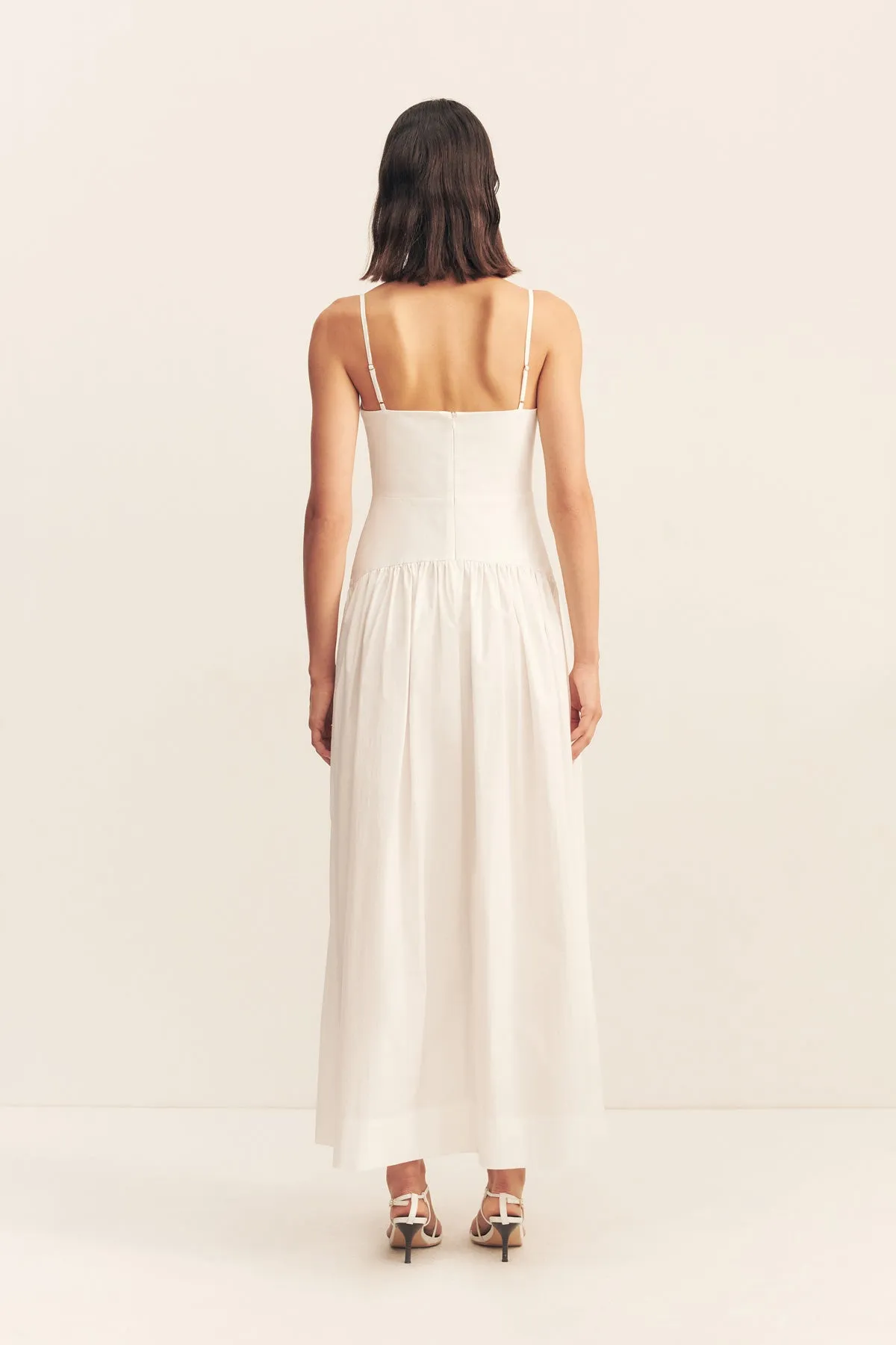 CAMPBELL SQUARE NECK MAXI DRESS - IVORY sold by Shona Joy product image thumbnail 5