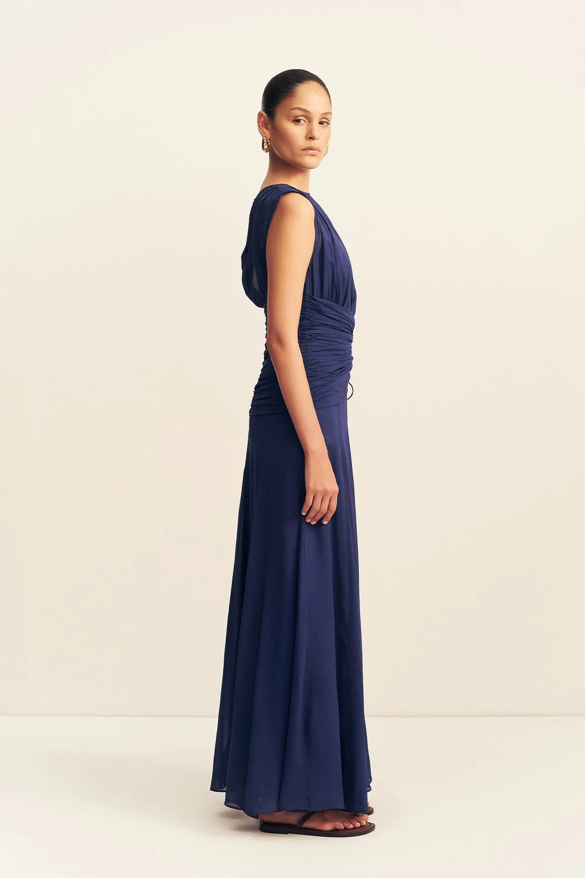 ROMY HIGH NECK MAXI DRESS - MIDNIGHT sold by Shona Joy product image thumbnail 4