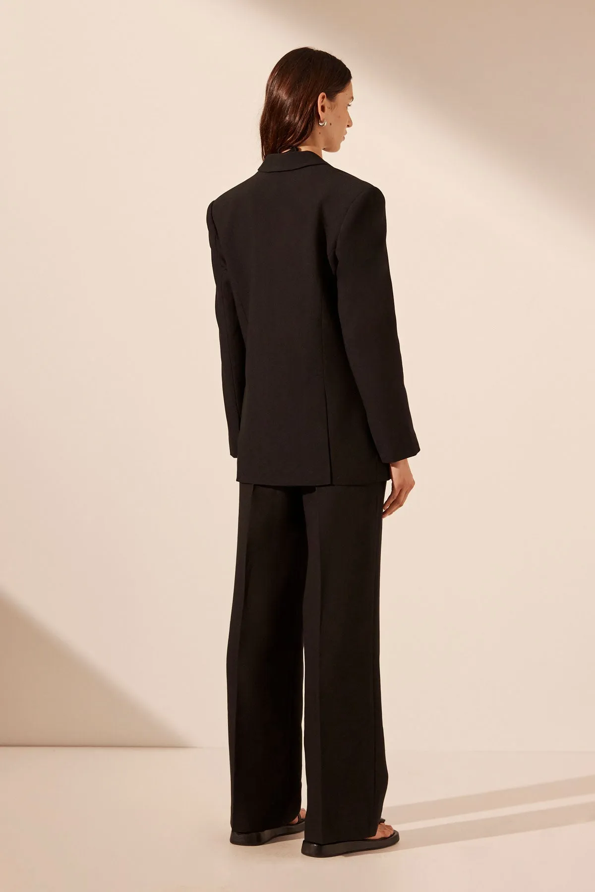 IRENA OVERSIZED TAILORED BLAZER - BLACK sold by Shona Joy product image thumbnail 4