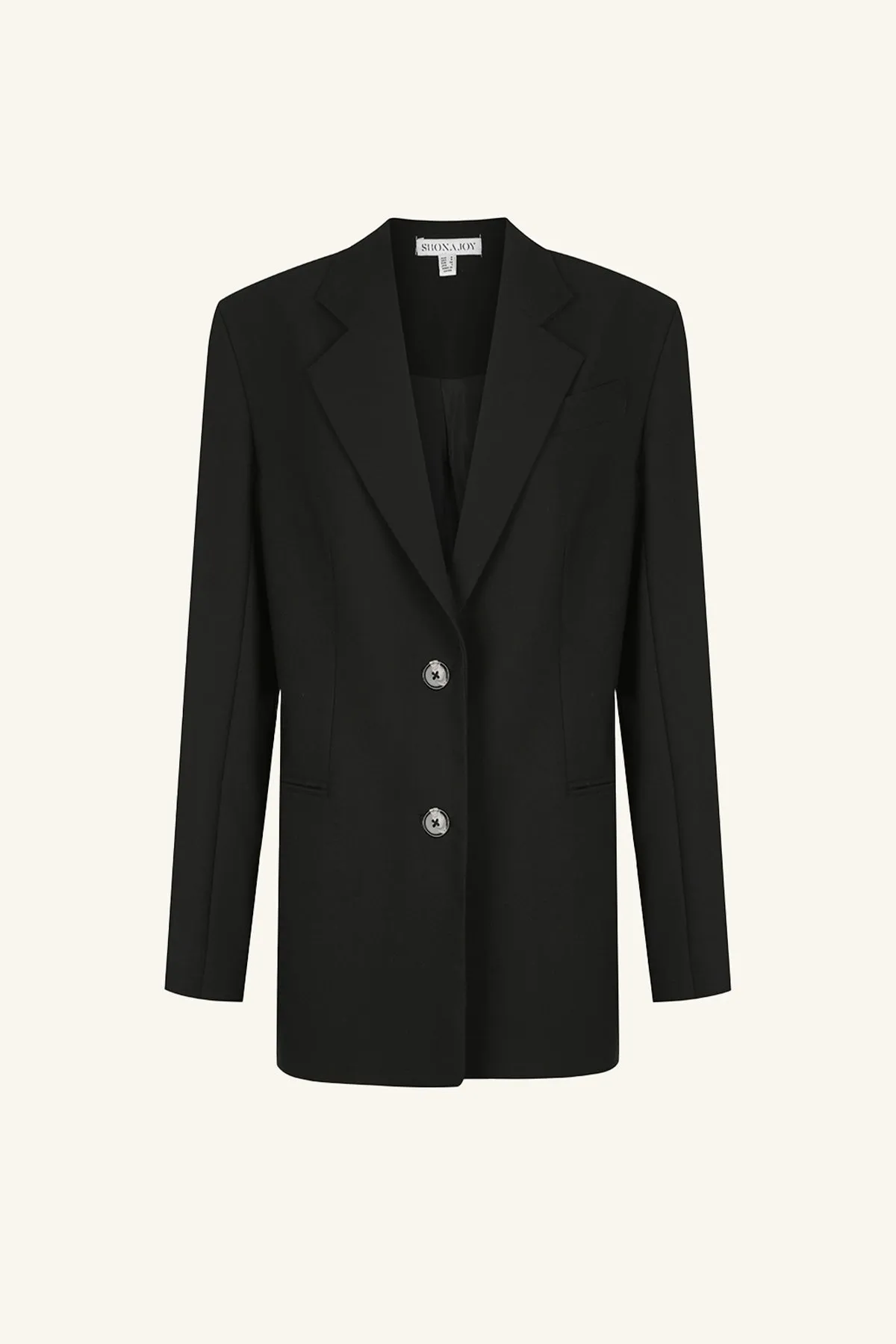 IRENA OVERSIZED TAILORED BLAZER - BLACK sold by Shona Joy product image thumbnail 5