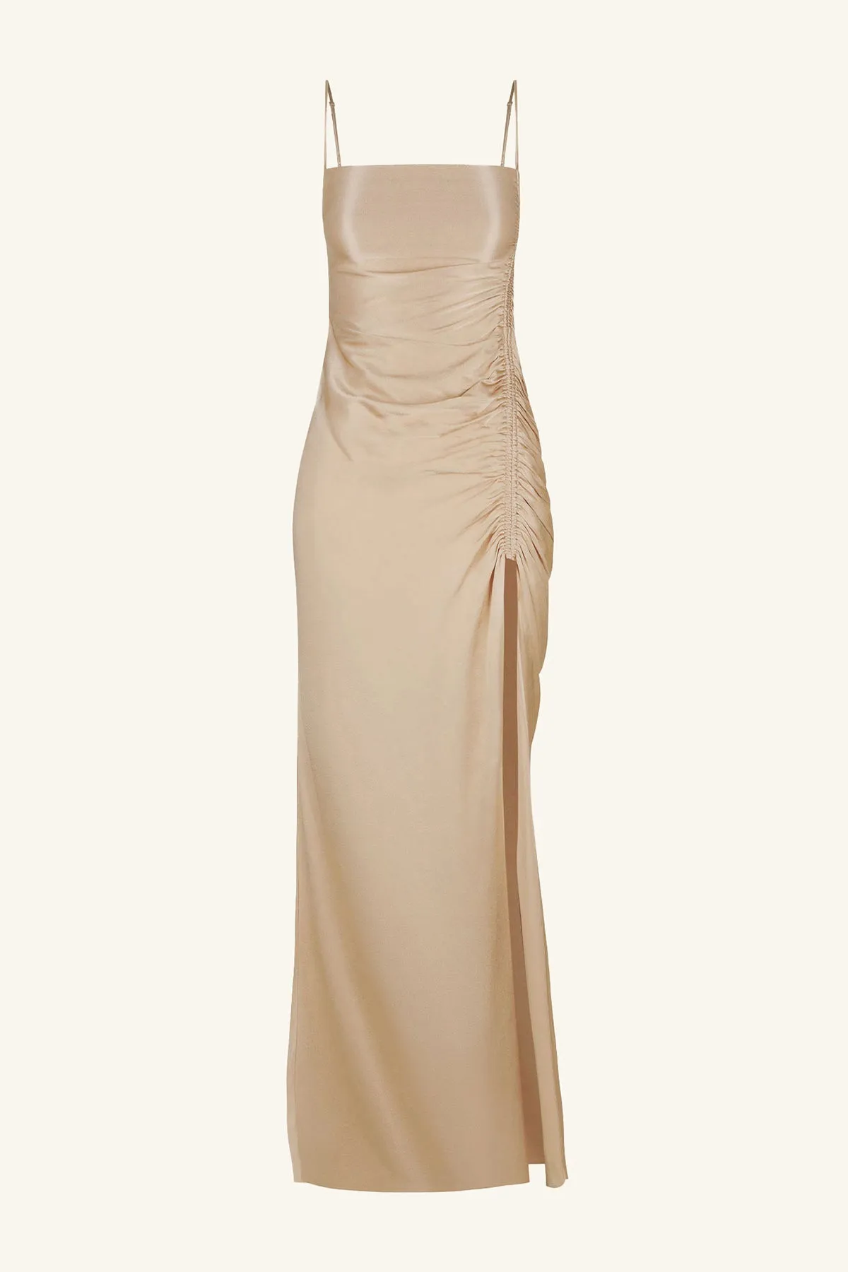 LA LUNE RUCHED MAXI DRESS - GOLD sold by Shona Joy product image thumbnail 5