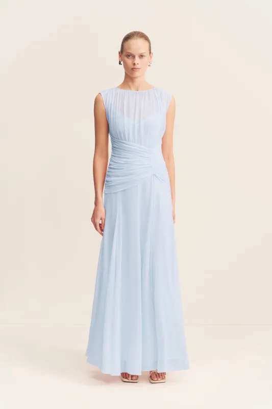 ROMY HIGH NECK MAXI DRESS - ARCADIAN BLUE sold by Shona Joy