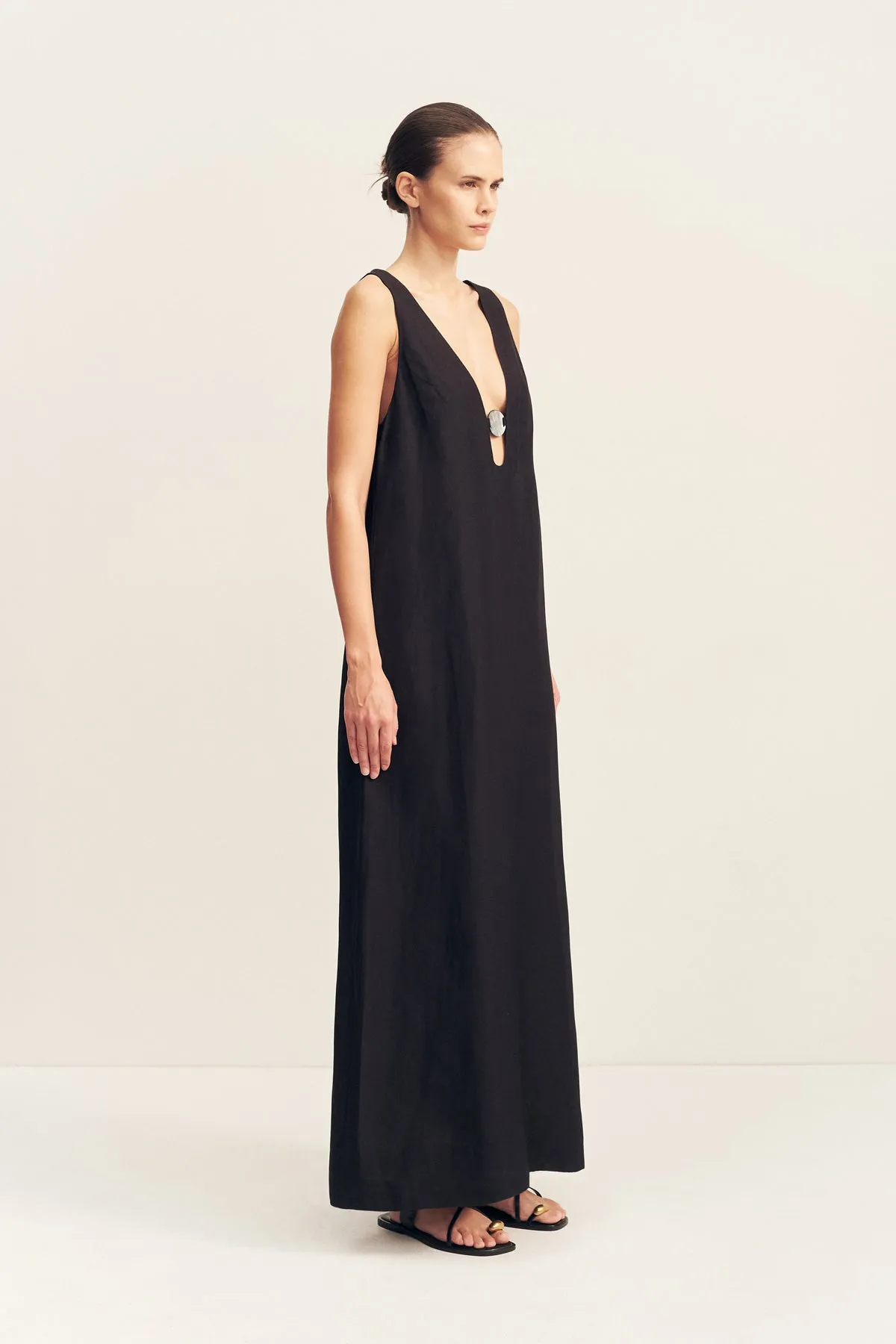 PALOMA PLUNGED MAXI DRESS - BLACK sold by Shona Joy product image thumbnail 3
