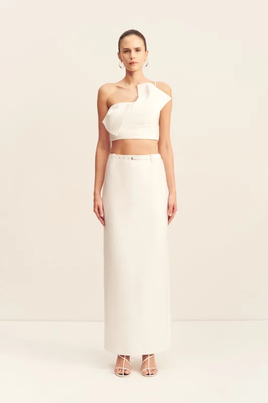 OTIS MAXI SKIRT - IVORY made by Shona Joy