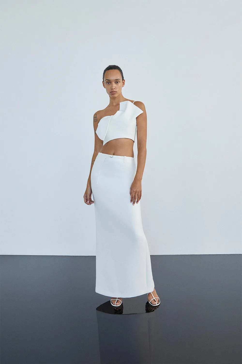 OTIS MAXI SKIRT - IVORY sold by Shona Joy product image thumbnail 5