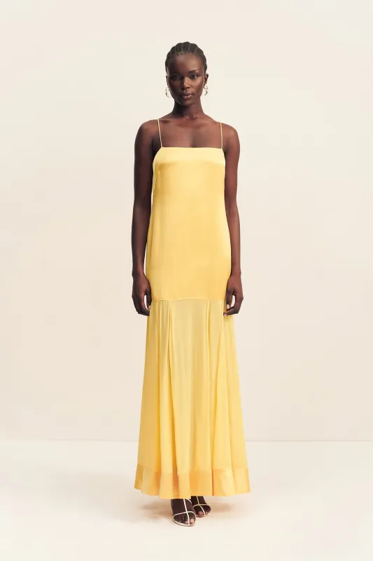 MORAYA DROPPED WAIST MAXI DRESS - SOLEIL sold by Shona Joy