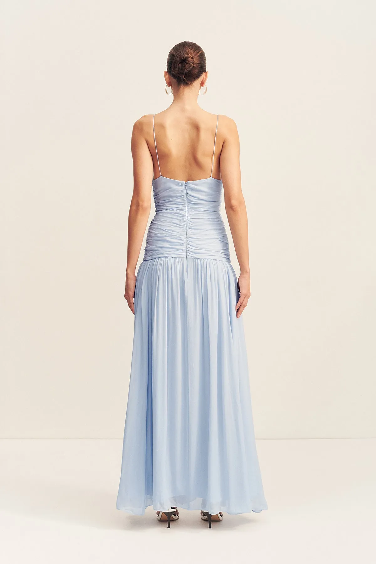 JUNO GATHERED BODICE MAXI DRESS - ARCADIAN BLUE sold by Shona Joy product image thumbnail 5