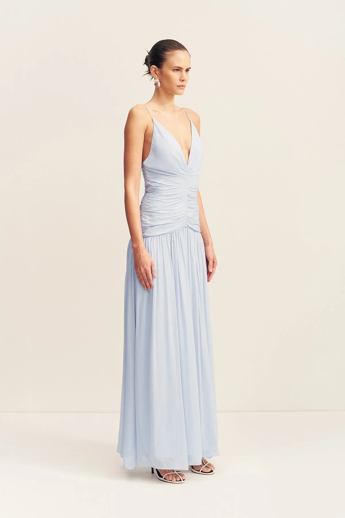 JUNO GATHERED BODICE MAXI DRESS - ARCADIAN BLUE sold by Shona Joy product image thumbnail 3