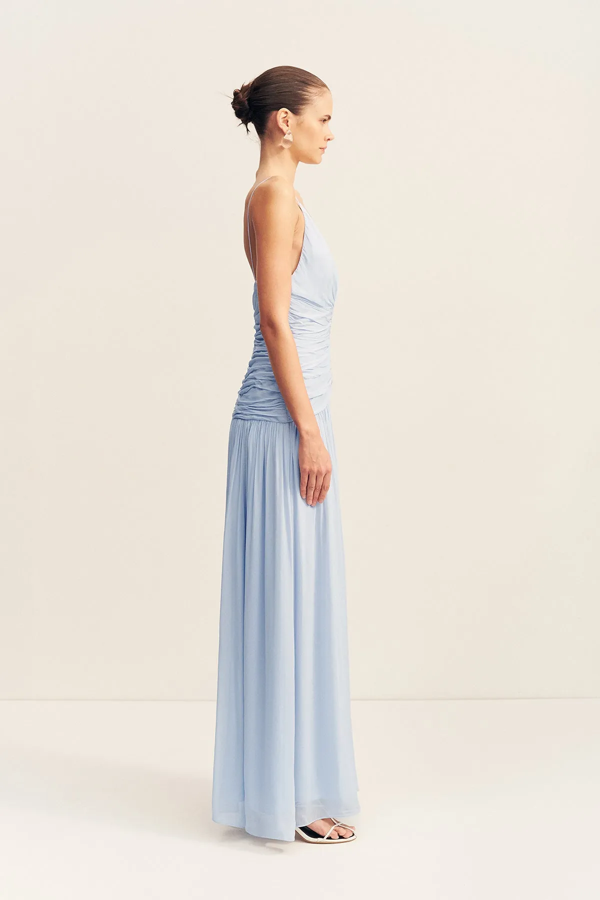 JUNO GATHERED BODICE MAXI DRESS - ARCADIAN BLUE sold by Shona Joy product image thumbnail 4