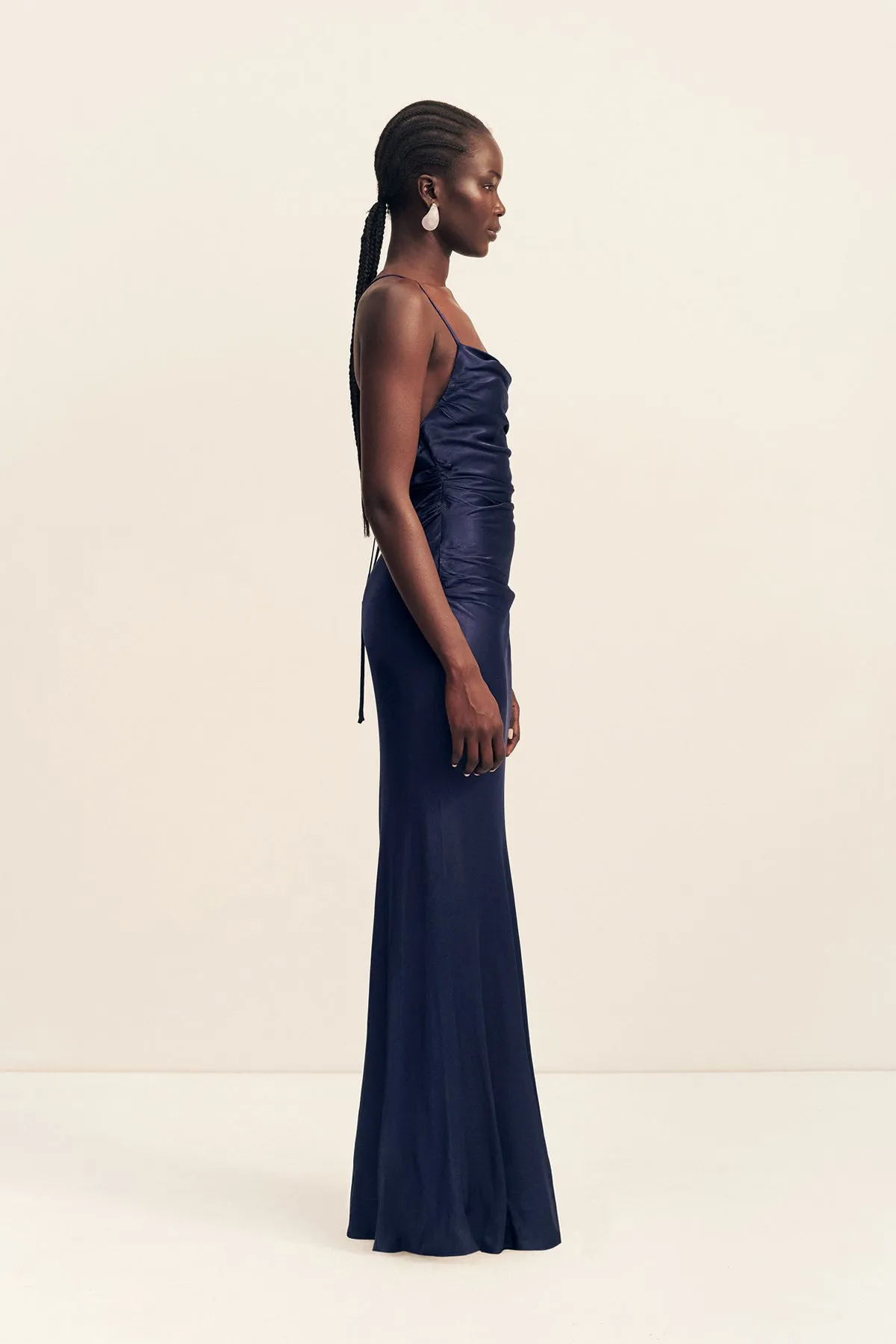 LA LUNE LACE BACK MAXI DRESS - MIDNIGHT sold by Shona Joy product image thumbnail 4