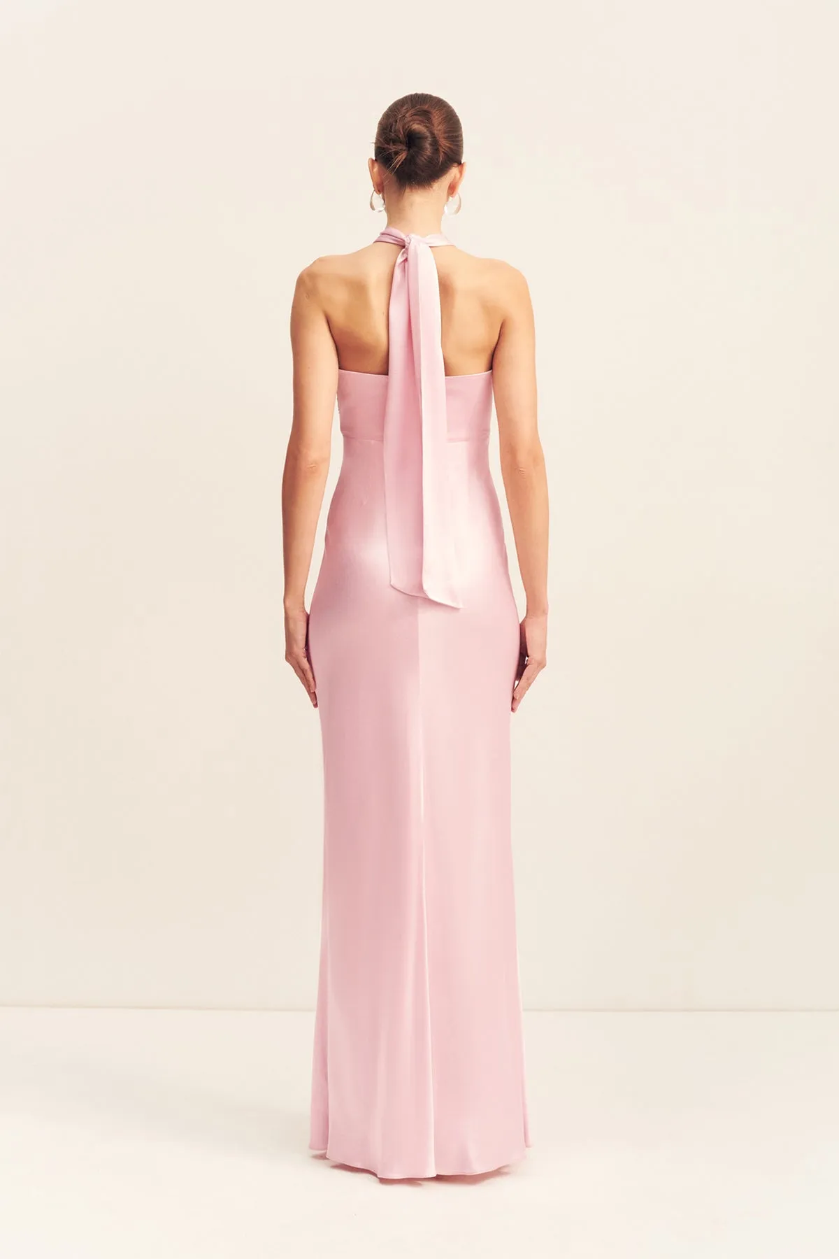 LA LUNE RUCHED HALTER MAXI DRESS - BLOSSOM sold by Shona Joy product image thumbnail 5