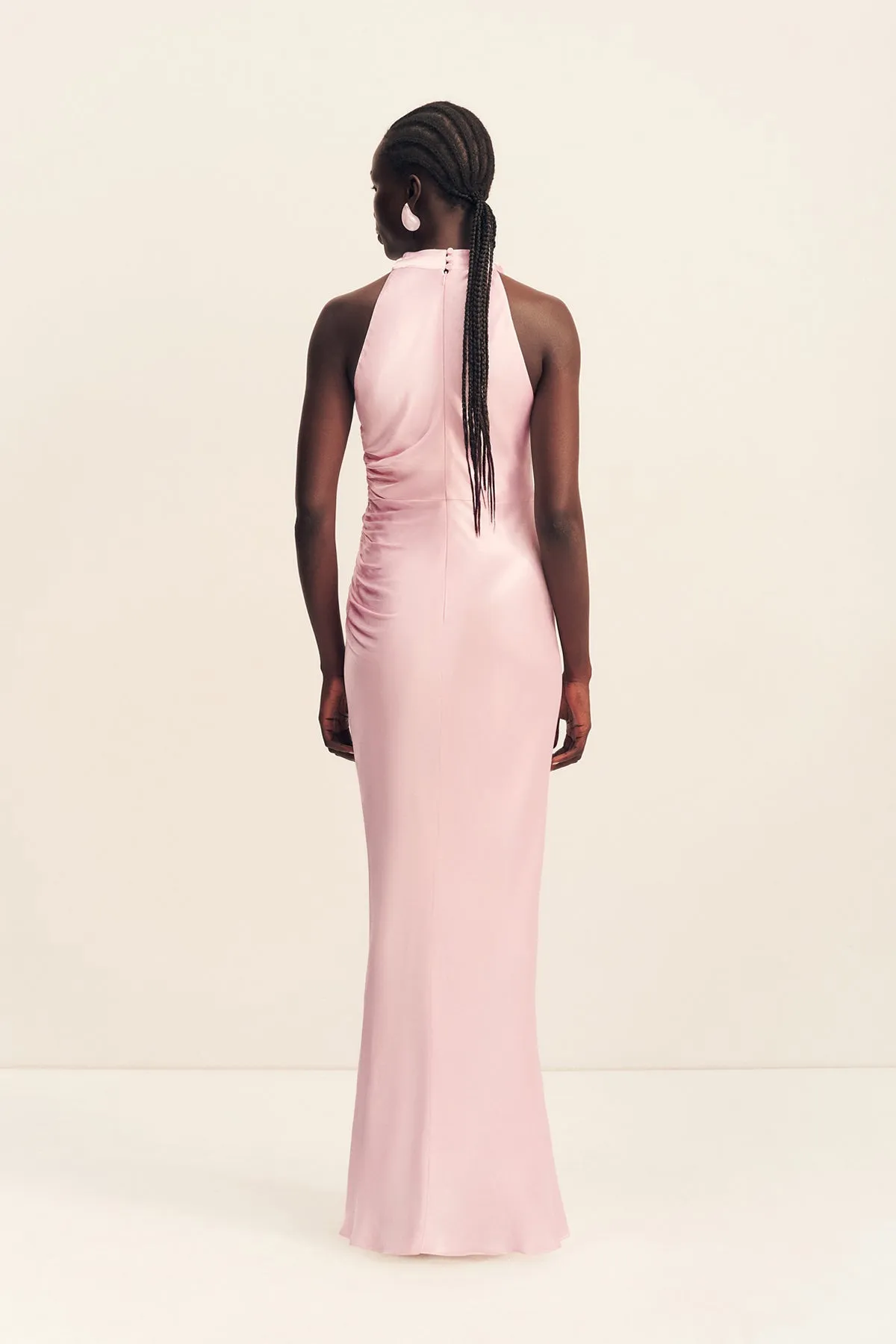 LA LUNE HIGH NECK GATHERED MAXI DRESS - BLOSSOM sold by Shona Joy product image thumbnail 5