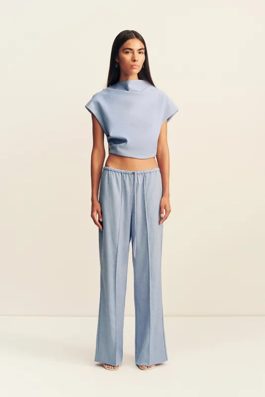 ASHER CAP SLEEVE TOP - CHAMBRAY BLUE made by Shona Joy