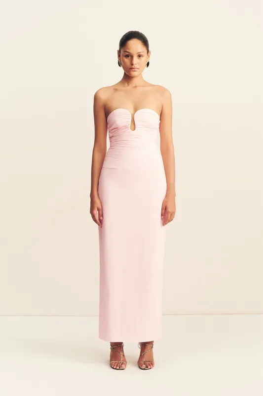 CAMPBELL STRAPLESS U WIRE MAXI DRESS - BALLERINA made by Shona Joy