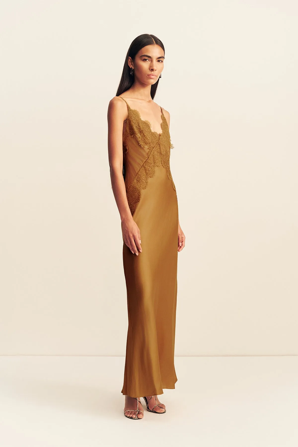 SIMONA LACE SLIP MAXI DRESS - MEDALLION sold by Shona Joy product image thumbnail 3